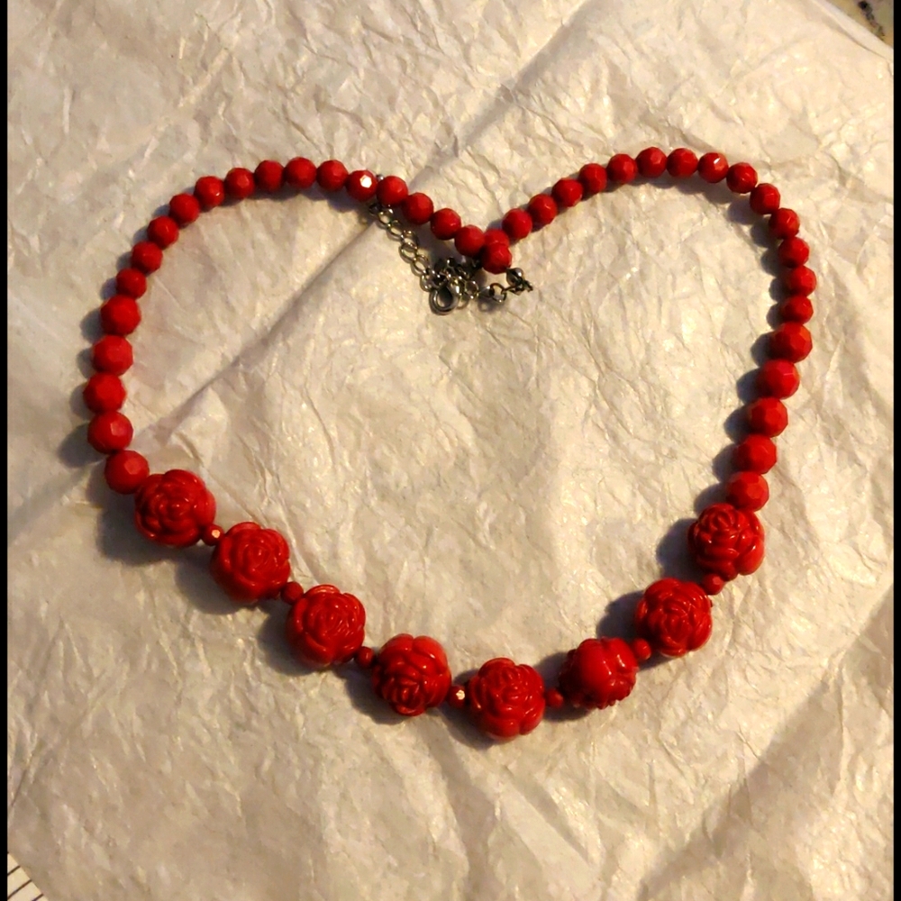 Red Rose Necklace